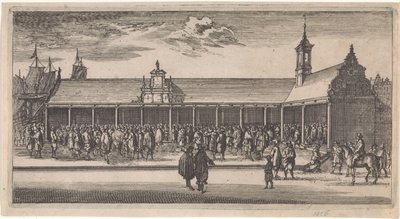 Gezicht op de Beurs te Rotterdam Postkaart door Joost van Geel