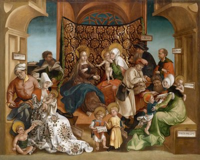 Sainte Parente (de hele familie van Maria) door Jorg II Breu