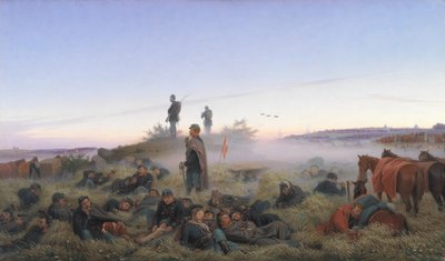 De ochtend na de Slag bij Isted 25 juli 1850 door Jorgen Valentin Sonne