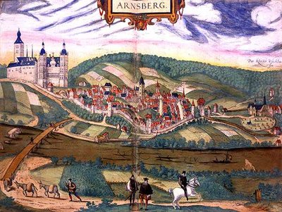 Kaart van Arnsberg, uit 