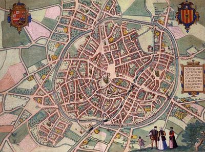 Kaart van Mechelen, uit 