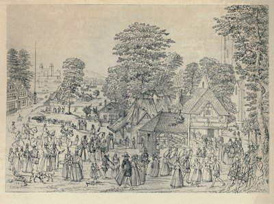 Een huwelijksfeest in Bermondsey door Joris Hoefnagel