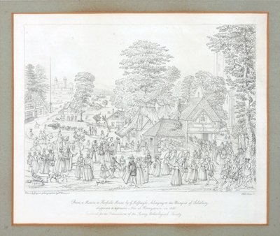 Feest in Horseydown, ca. 1590 door Joris Hoefnagel
