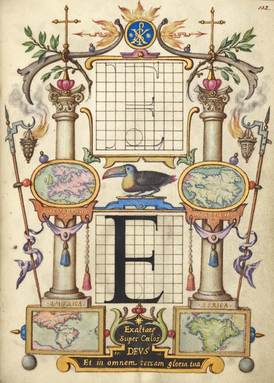 Handleiding voor het construeren van de letter E door Joris Hoefnagel