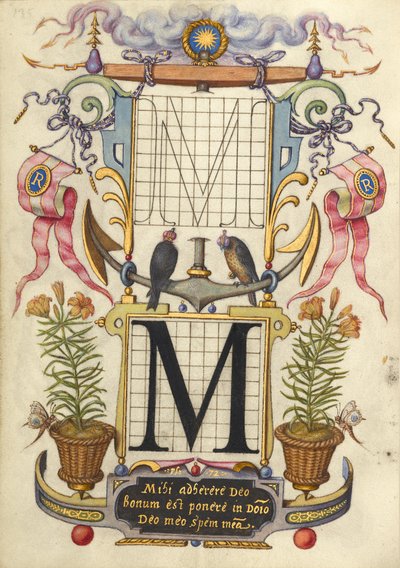 Handleiding voor het construeren van de letter M door Joris Hoefnagel