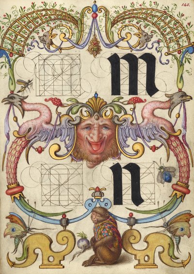 Anleitung zum Konstruieren der Buchstaben m und n door Joris Hoefnagel