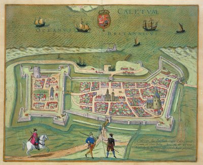 Kaart van Calais, uit 