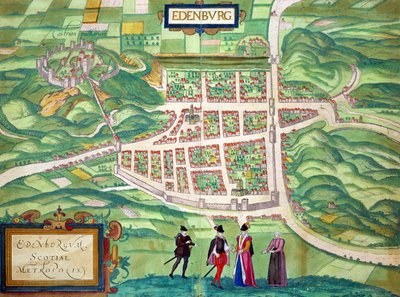 Kaart van Edinburgh, uit 