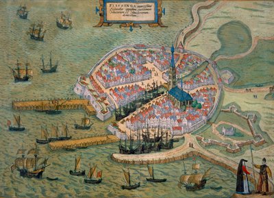 Kaart van Vlissingen, uit 