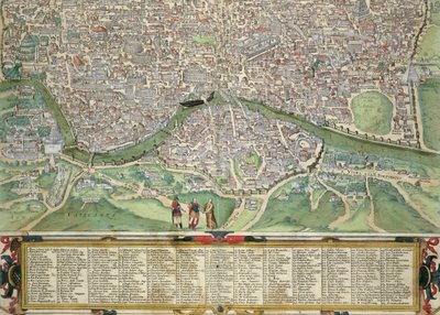Kaart van Rome, uit 