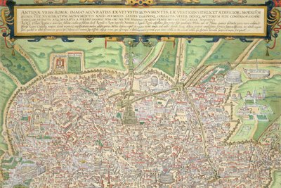 Kaart van Rome, uit 