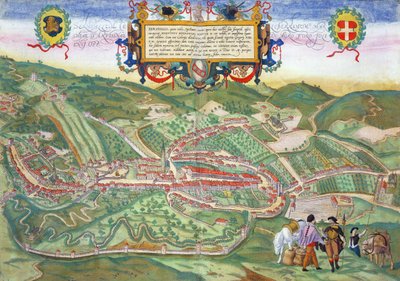 Kaart van Serravalle, uit 