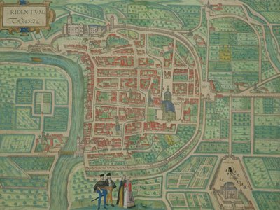 Kaart van Trento, uit 