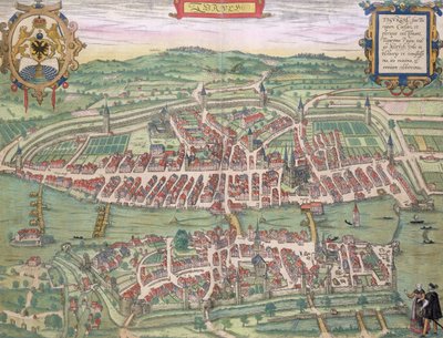 Kaart van Zürich, uit 