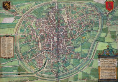 Stadsplan van Brussel, uit 