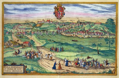 Stadsplan van Grodno, uit 