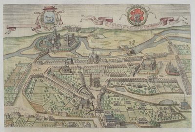 Uitzicht op Lowicz, uit 