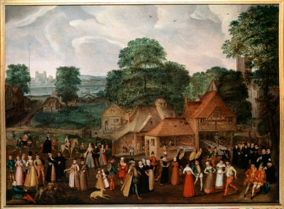 Bruiloftsfeest in Berdmondsey door Joris Hoefnagel