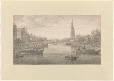 Gezicht op de Binnenkant naar de Oude Schans toe door Joris van der Haagen