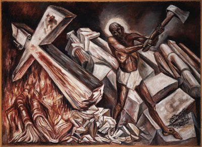 Cristo vernietigt zijn kruis, 1943 door José Clemente Orozco