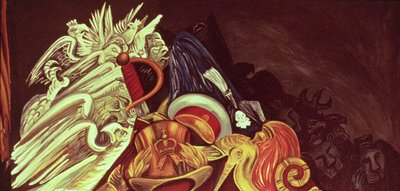 Decoratief Paneel, uit Het Epos van de Amerikaanse Beschaving door José Clemente Orozco