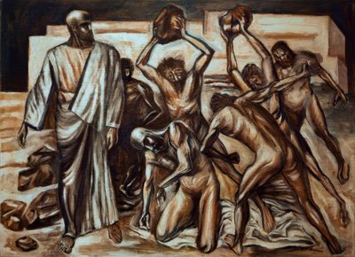 Het martelaarschap van Sint Stefanus door José Clemente Orozco