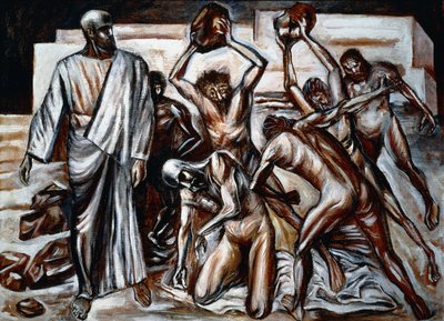 Martelaarschap van Sint Esteban door José Clemente Orozco