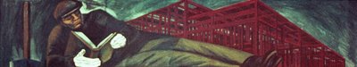 Moderne Industriële Man III, uit Het Epos van de Amerikaanse Beschaving door José Clemente Orozco