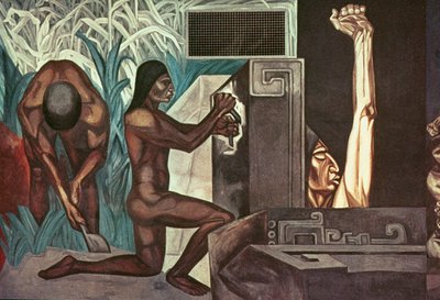 Pre-Columbiaanse Gouden Eeuw, uit Het Epos van de Amerikaanse Beschaving door José Clemente Orozco