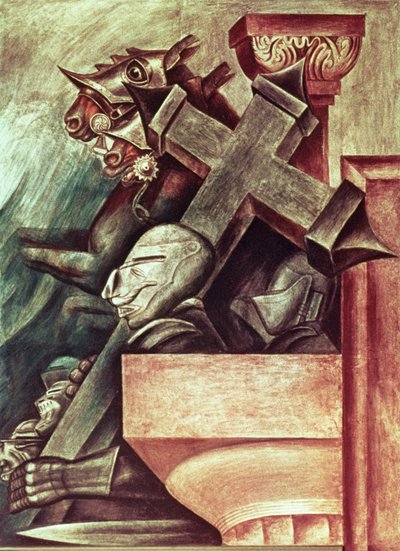 De Profetie, uit Het Epos van de Amerikaanse Beschaving door José Clemente Orozco