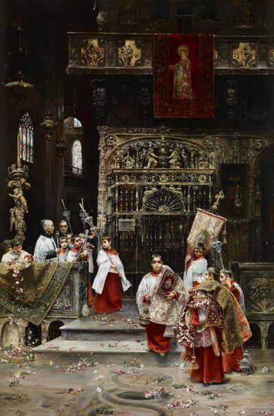 Koorjongens door José Gallegos y Arnosa