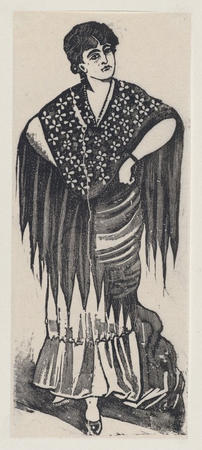 Een zigeuner, ca. 1880-1910 door José Guadalupe Posada