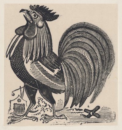 Een haan, ca. 1880-1910 door José Guadalupe Posada