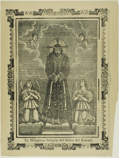 Het wonderbaarlijke beeld van onze Heiland (The Miraculous Image of Our Savior) door José Guadalupe Posada