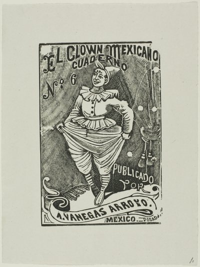 Mexicaanse clown, nr. 6 door José Guadalupe Posada