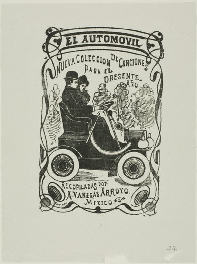 De Automobiel door José Guadalupe Posada