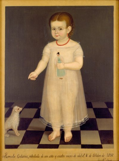 Portret van Manuela Gutiérrez door José María Estrada