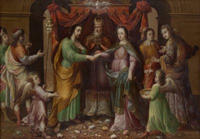 Het huwelijk van de Maagd, ca. 1690 door José Sánchez