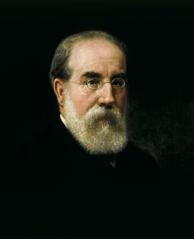 Portret van Francisco Pi i Margall (1824-1901) Spaanse staatsman en schrijver door José Sánchez Pescador