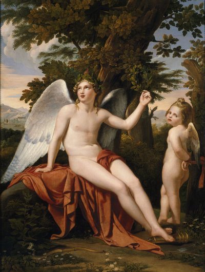 Goddelijke liefde en profane liefde. door José de Madrazo y Agudo