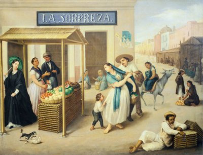 Een markt in Mexico-Stad door Jose A Arrieta door Jose Agustin Arrieta
