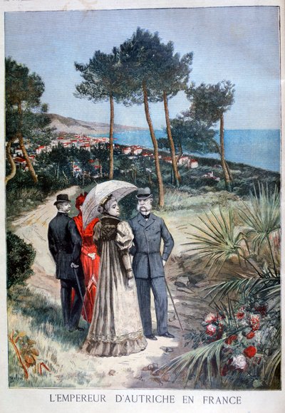 Franz Joseph I, Keizer van Oostenrijk, op bezoek in Frankrijk, 1894 door Jose Belon
