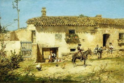 Een Spaanse Boerderij door Jose Benlliure y Gil