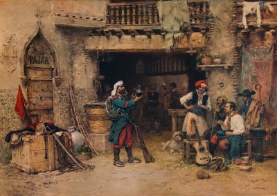 In de Wachtkamer, c1904, 1938 door Jose Benlliure y Gil