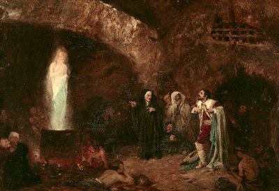 "De heksen of Faust" Illustratie voor het werk van Johann Wolfgang von Goethe (1749-1832) door Jose Benlliure y Gil