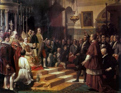 De eed van de Cortes de Cádiz in 1810 door Jose Casado del Alisal