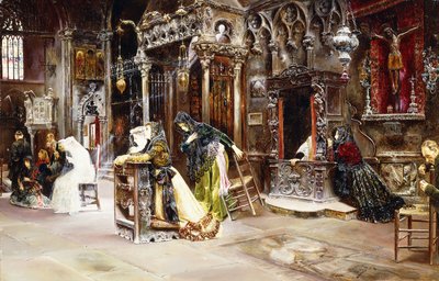 De Biecht, 1893 door Jose Gallegos Arnosa