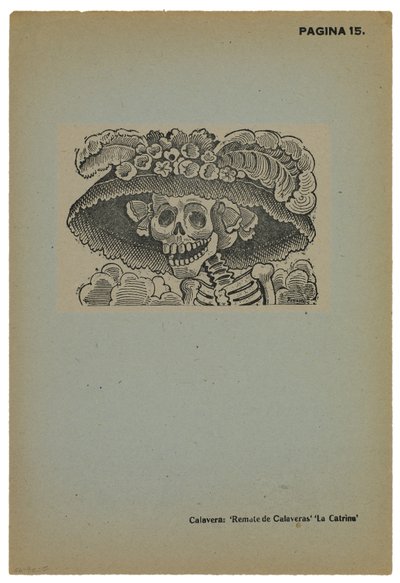 Calavera de la Catrina, c.1910, gedrukt 1943 door José Guadalupe Posada