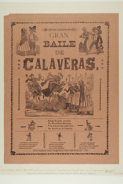 Großer Ball der Calaveras door José Guadalupe Posada
