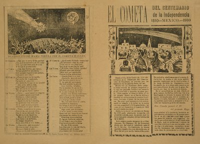 De Komeet door José Guadalupe Posada